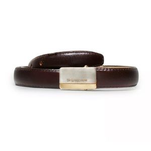 Yves Saint Laurent Belt Vintage - Slim Style YSL Paris Logo Buckle Size 36